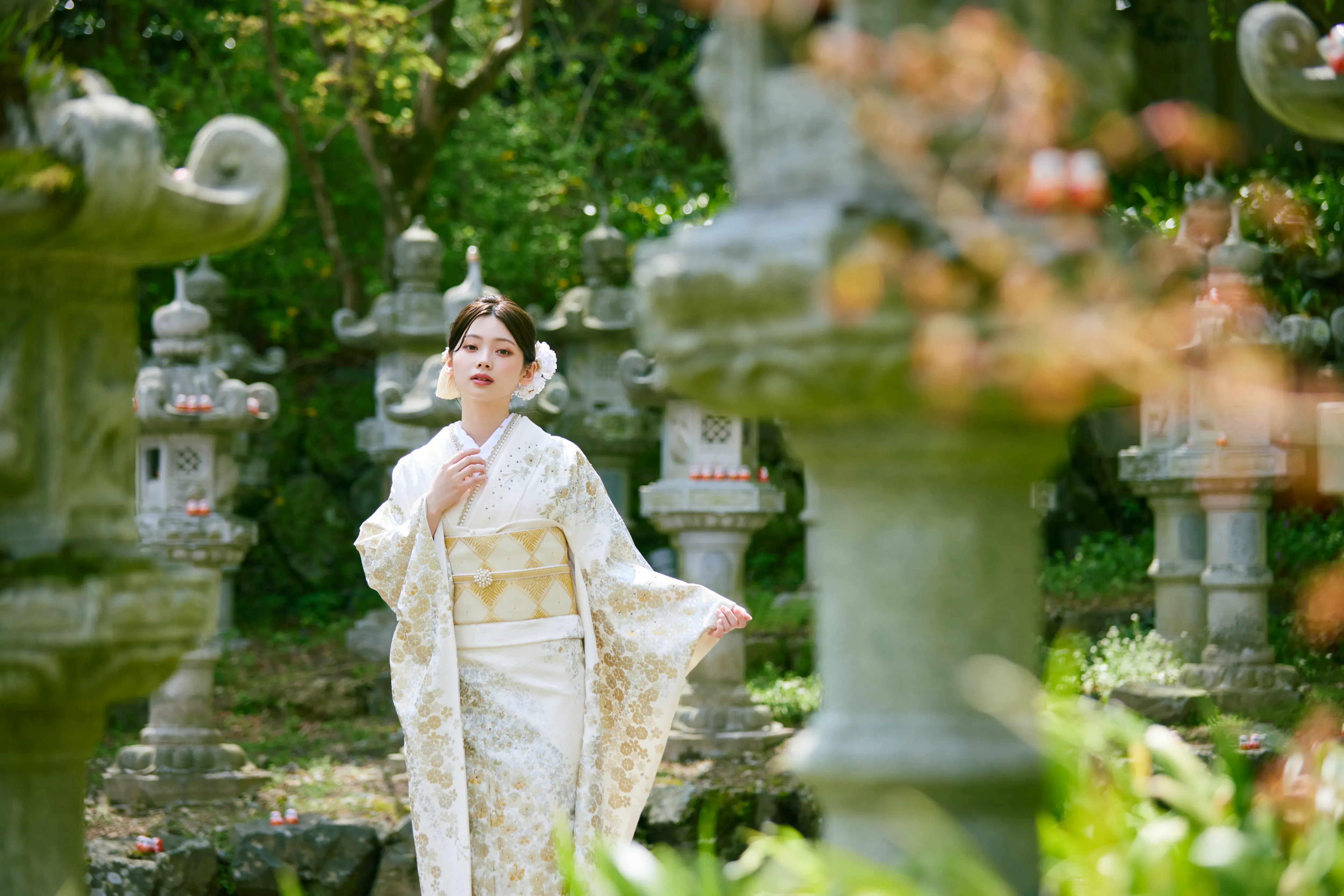 成人式振袖レンタル　南琴奈　白金