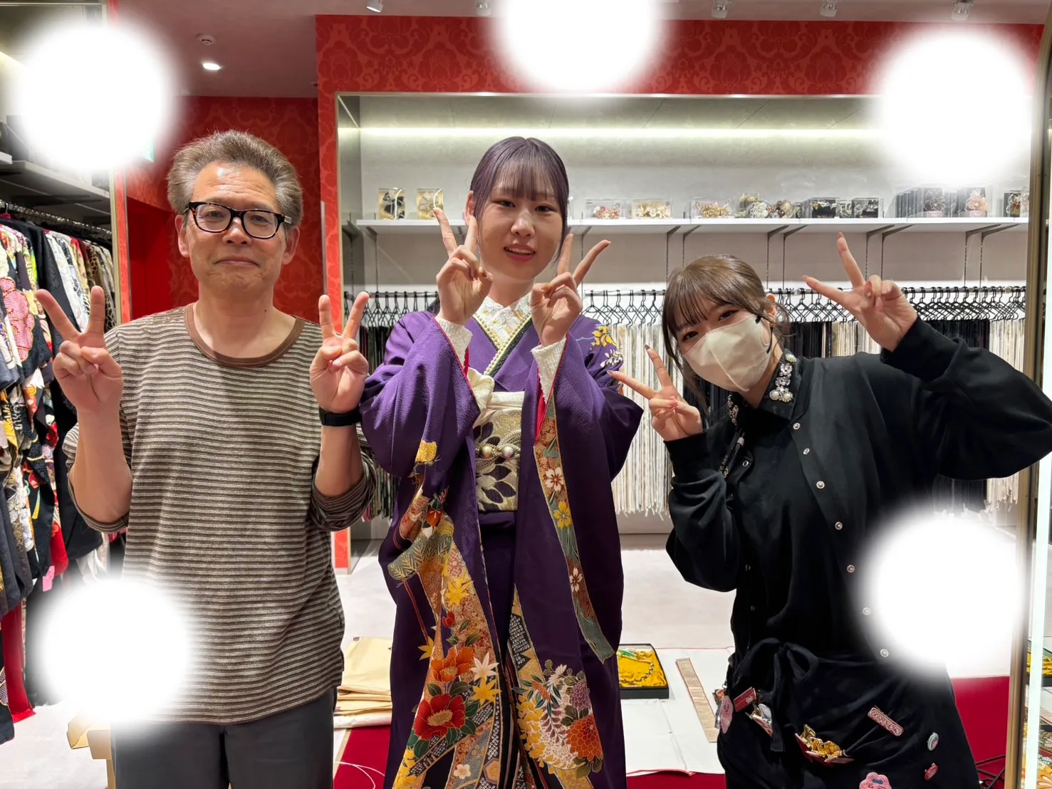 成人式　前撮り　梅田　袴　くすみカラー　かわいい　イマドキ　淡色　古典　タカゼン　撮影