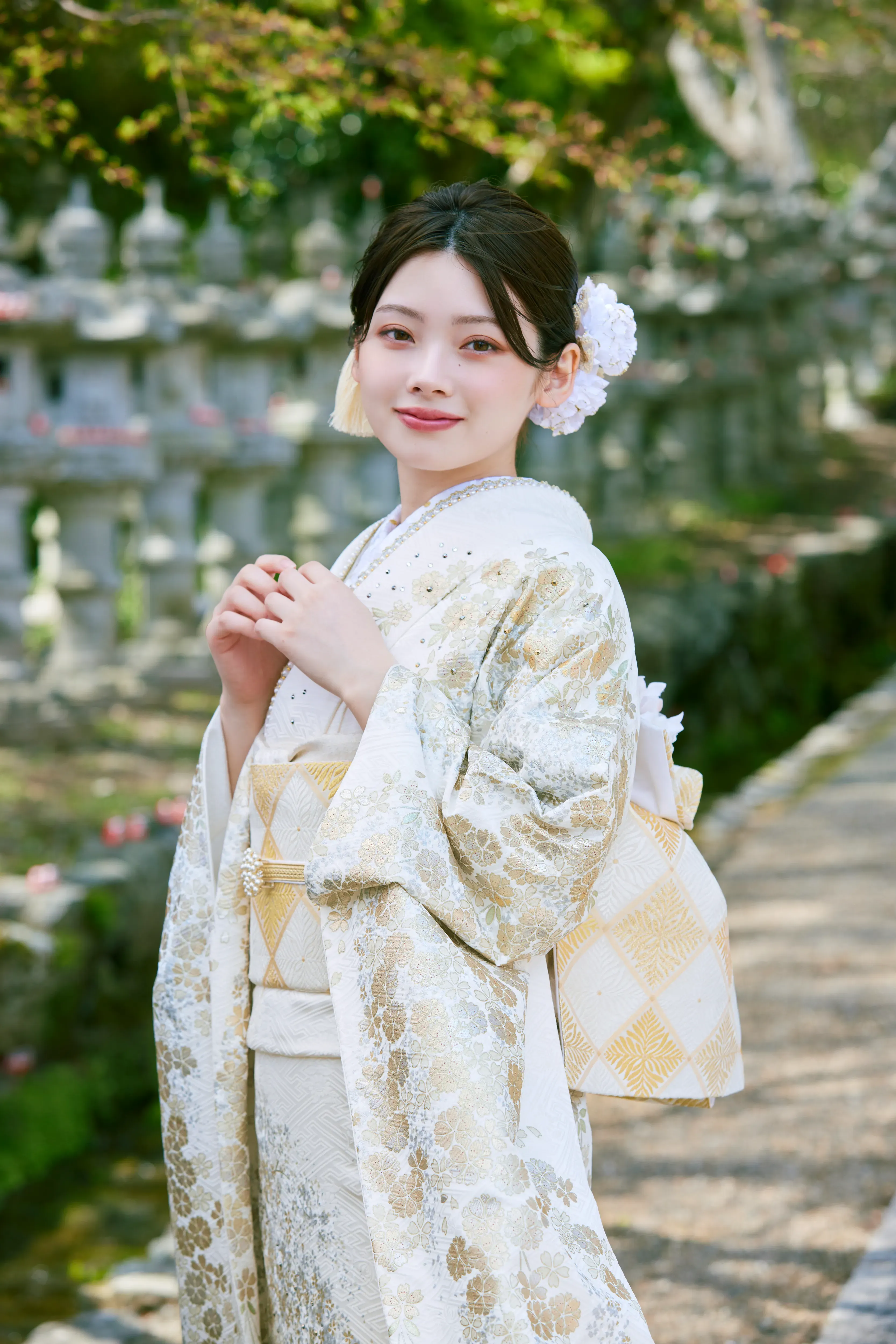 成人式振袖レンタル　南琴奈　白金