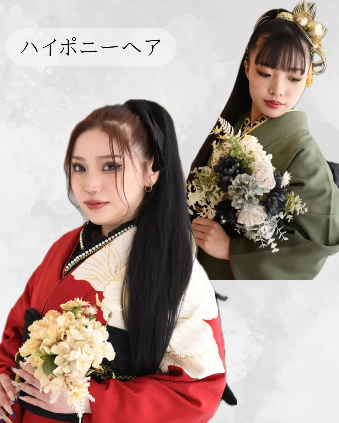 タカゼン　TAKAZEN　前撮り　ヘアアレンジ　ハイポニー