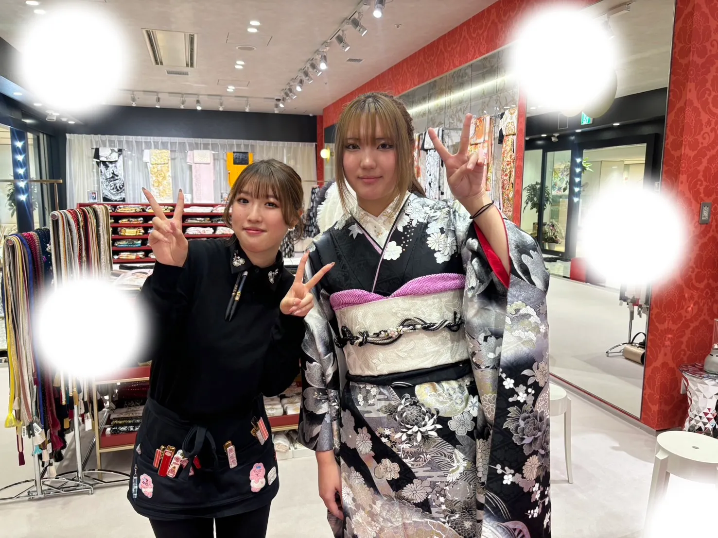 成人式　前撮り　梅田　袴　くすみカラー　かわいい　イマドキ　淡色　古典　タカゼン　撮影