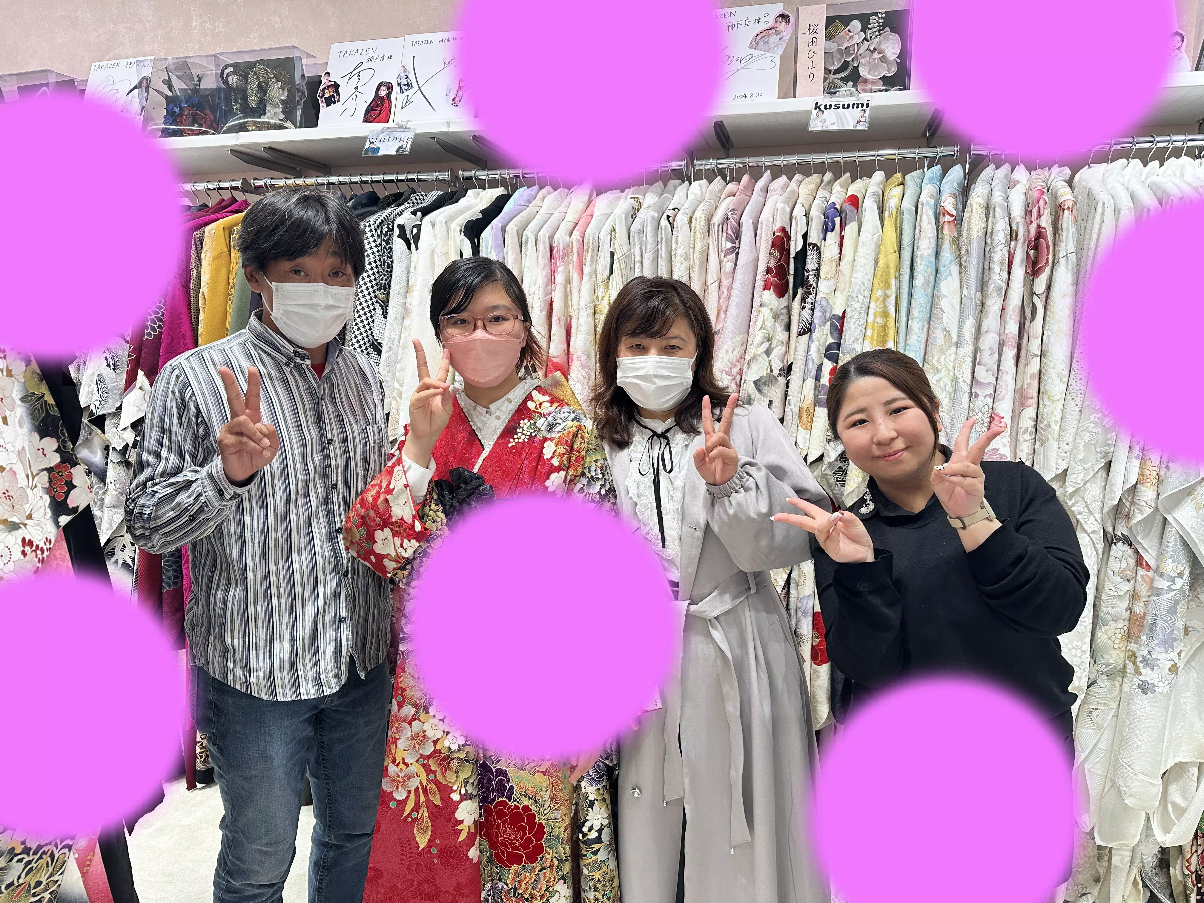 TAKAZEN神戸旧居留地　　前撮り撮影会　卒業式　袴　レンタル　古典　モード　赤　かっこいい