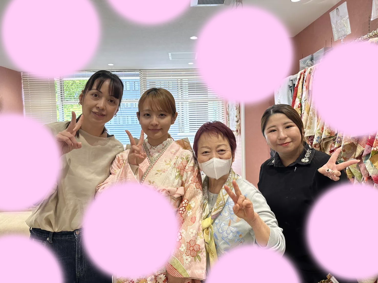 【TAKAZEN姫路店】♡29日　2027年姫路市成人式のふんわりピンクが可愛い振袖姫ちゃん♡