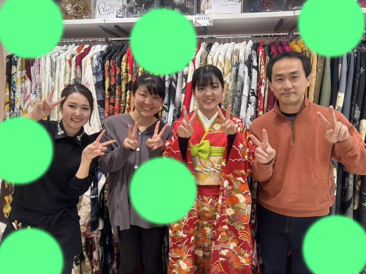 TAKAZEN神戸旧居留地店 前撮り撮影会 イマドキ カワイイ コディネート 振袖 レンタル ママ振り