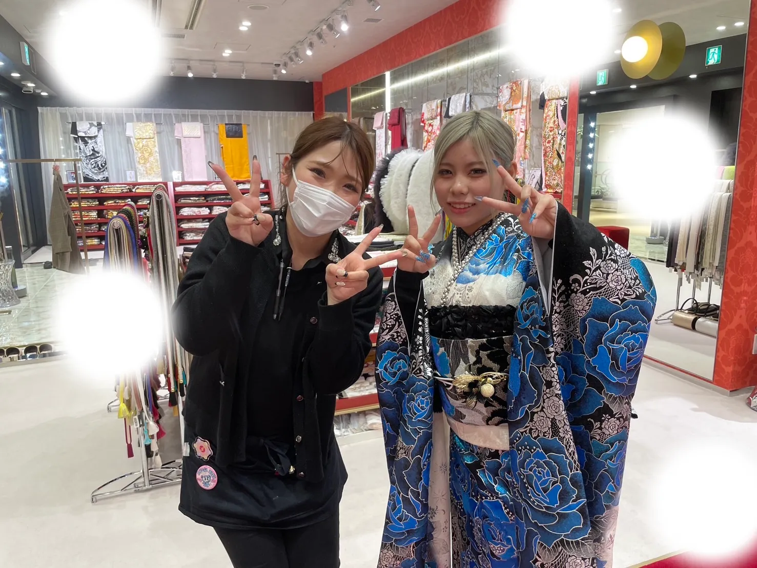 成人式　前撮り　梅田　袴　くすみカラー　かわいい　イマドキ　淡色　古典　タカゼン　撮影