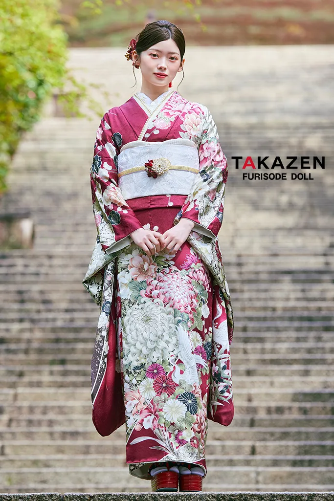 振袖レンタル　奈良　橿原　かわいい　おしゃれ　個性派　かわいい　かっこいい　くすみ　イマドキ　南琴奈　LOOKBOOK