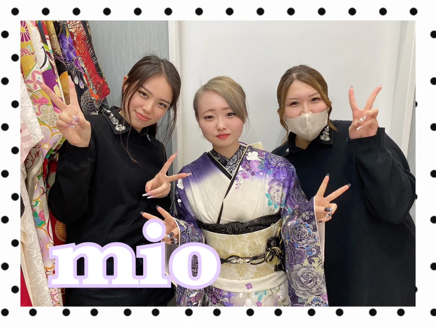 【TAKAZEN橿原店】20日♡香芝市/大和高田市/御所市2026.27年成人の桂由美さんの上品な紫色のキラキラお振袖姫ちゃんたち♡