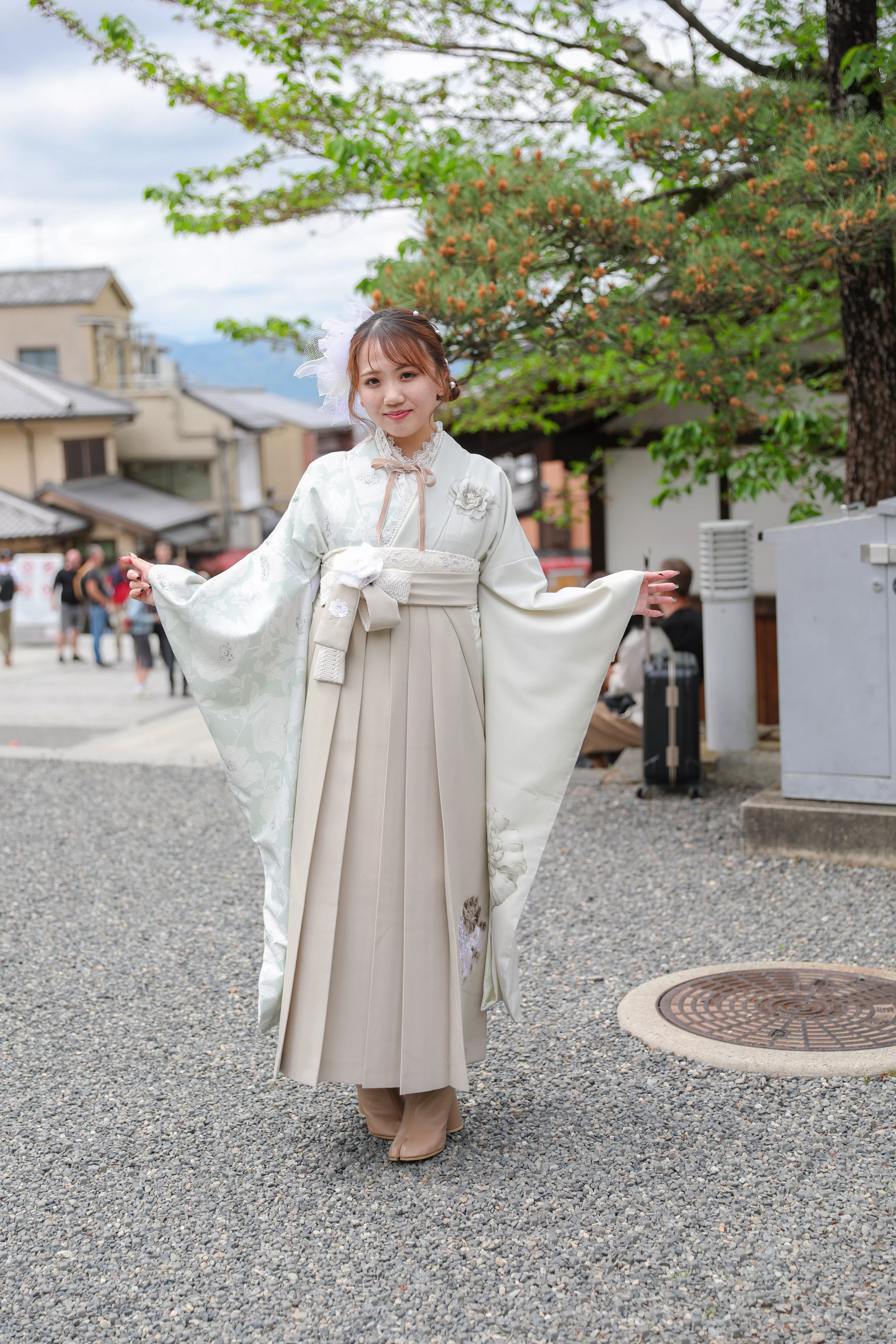 TAKAZEN神戸店 袴 袴レンタル 神戸 イマドキ かわいい ブーツ 被らない フリフリ レース ピンク