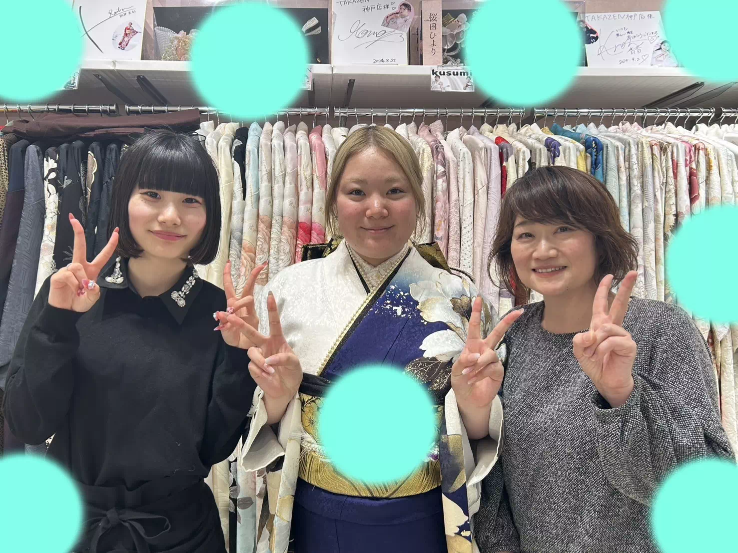 TAKAZEN神戸店 前撮り撮影会 イマドキ カワイイ コディネート 振袖 レンタル 袴
