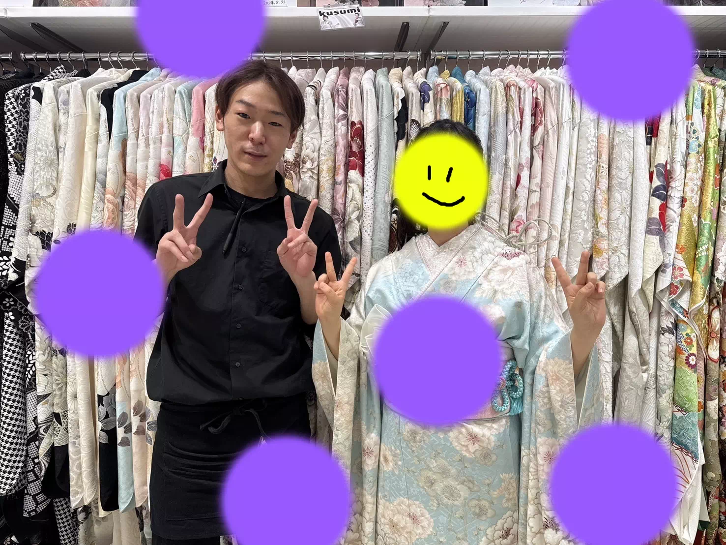 【TAKAZEN神戸旧居留地店】♡１０日  淡い色のイマドキ水色お振袖の姫ちゃん♡可愛い小物で豪華に仕上げましょう♪