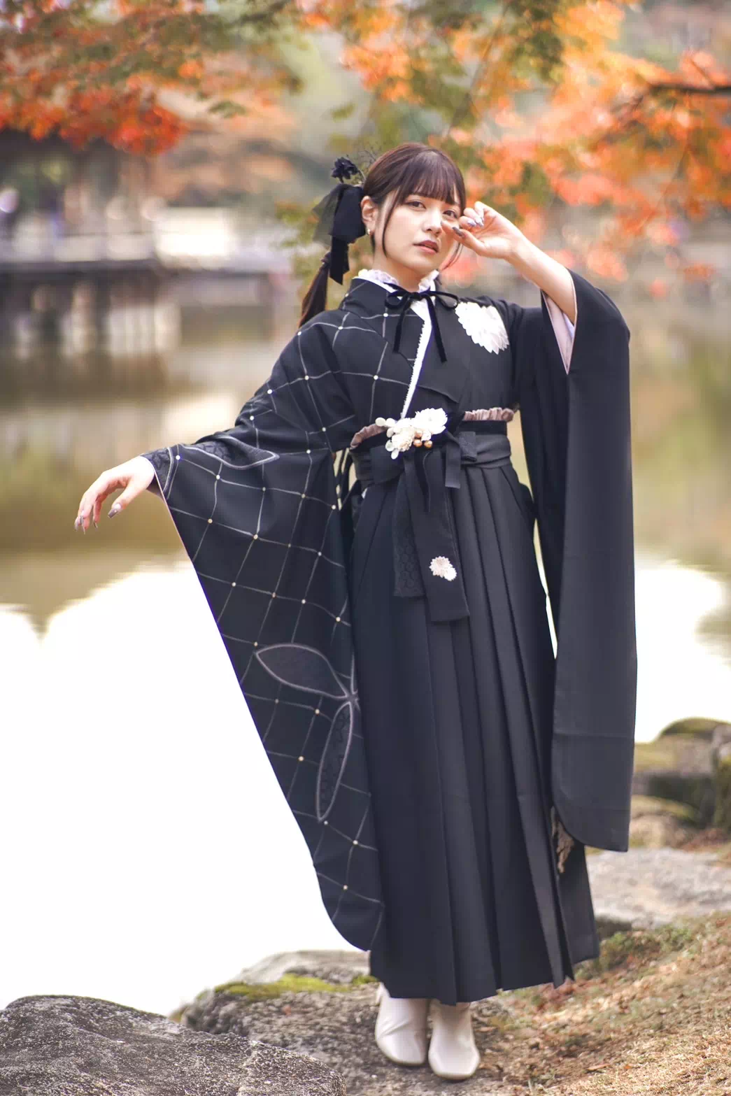 TAKAZEN神戸店 袴 袴レンタル 神戸 イマドキ かわいい ブーツ 被らない フリフリ レース ピンク