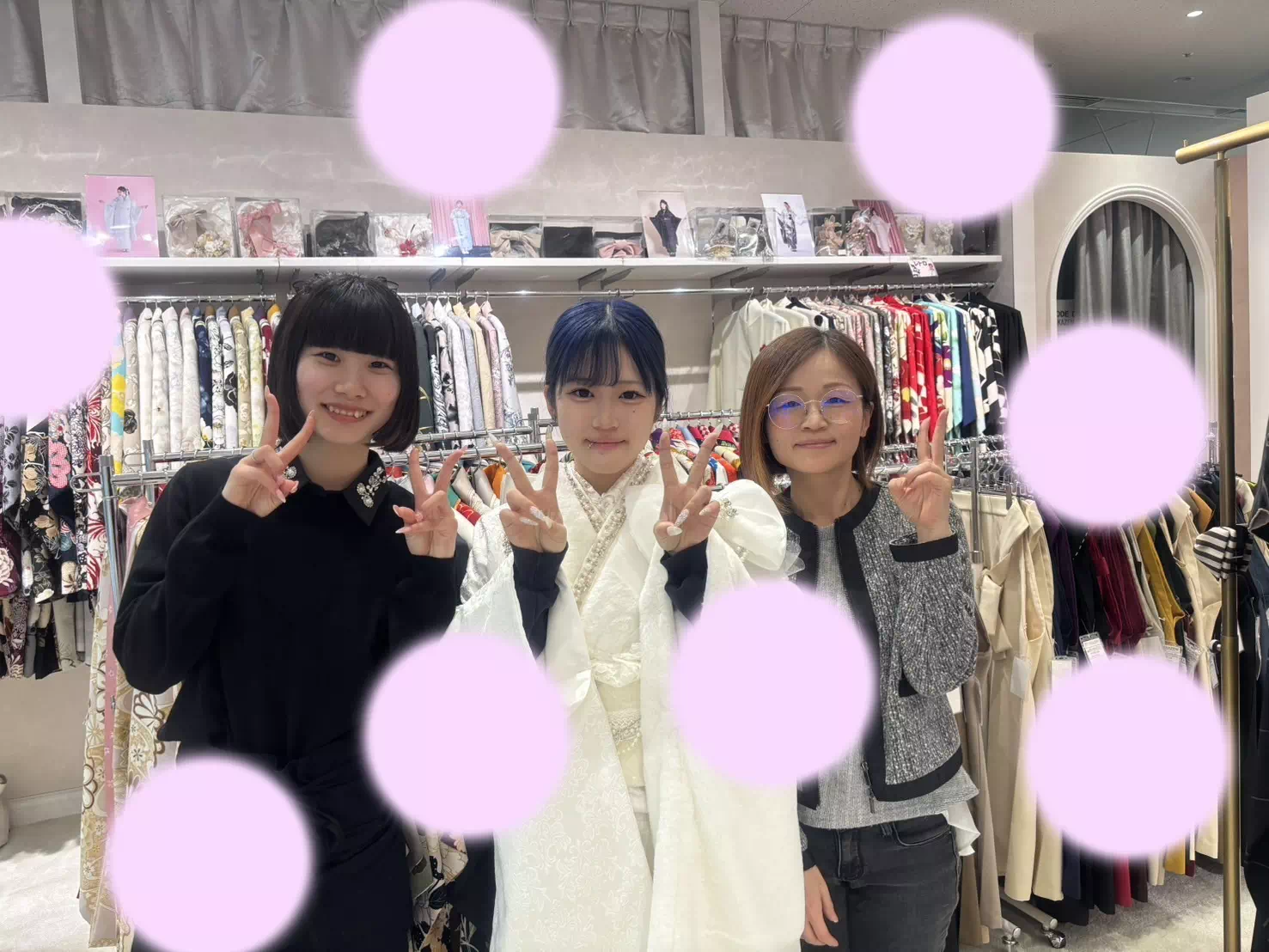 【TAKAZEN神戸旧居留地店】♡1日　新作白色のニューシュシュの可愛い2026年成人の姫ちゃん♡