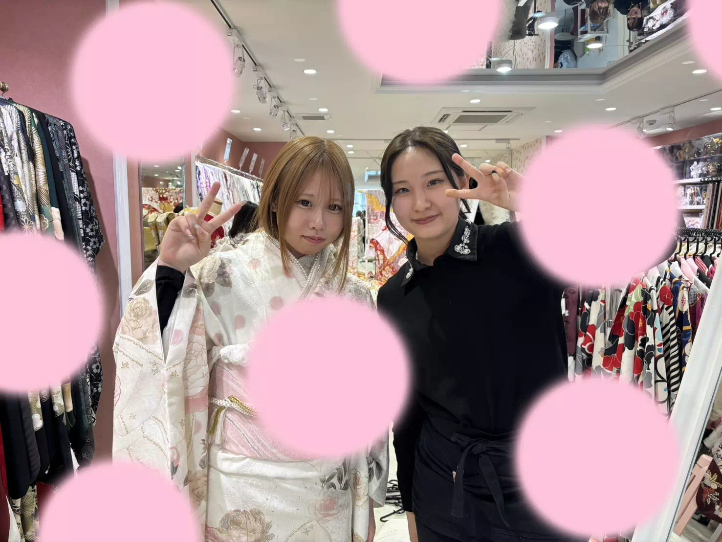 【TAKAZEN姫路店】♡31日 ピンク色のヘップバーンのお振袖を着こなす姫ちゃん♡