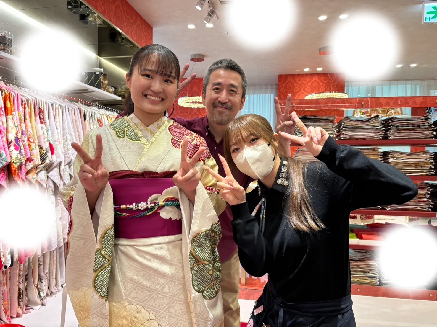 成人式　前撮り　梅田　袴　くすみカラー　かわいい　イマドキ　淡色　古典　タカゼン　撮影