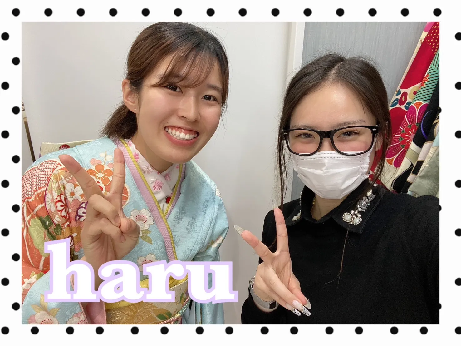 【TAKAZEN橿原店】9日♡はんなりかわいい水色の古典柄２回目レンタルお振袖姫ちゃん♡
