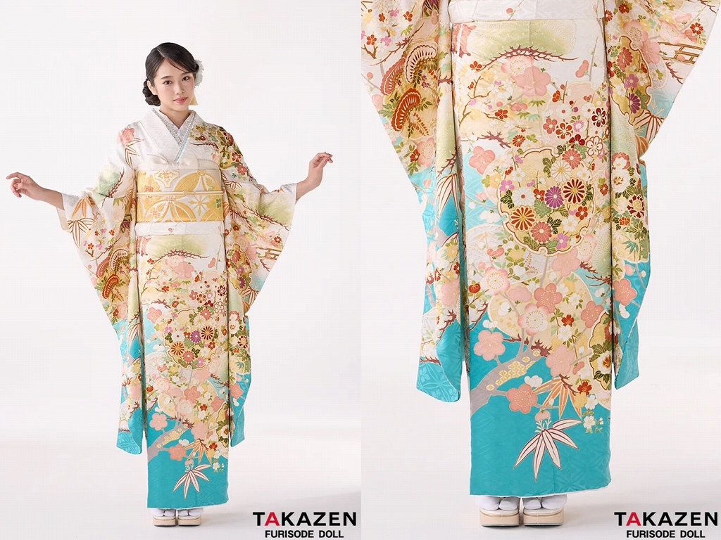 振袖　レンタル　奈良　帯　可愛い　アレンジ　華やか　綺麗　プレミアム古典　吉澤織物/最高級金彩手描友禅　水色　さわやか　綺麗　透明感のある振袖　高級古典　南琴奈【通販可】23022　プレミアム古典　吉澤織物/最高級金彩手描友禅/匠　白水色　おしとやか　爽やか　綺麗　上品　天翔天音【通販可】26028