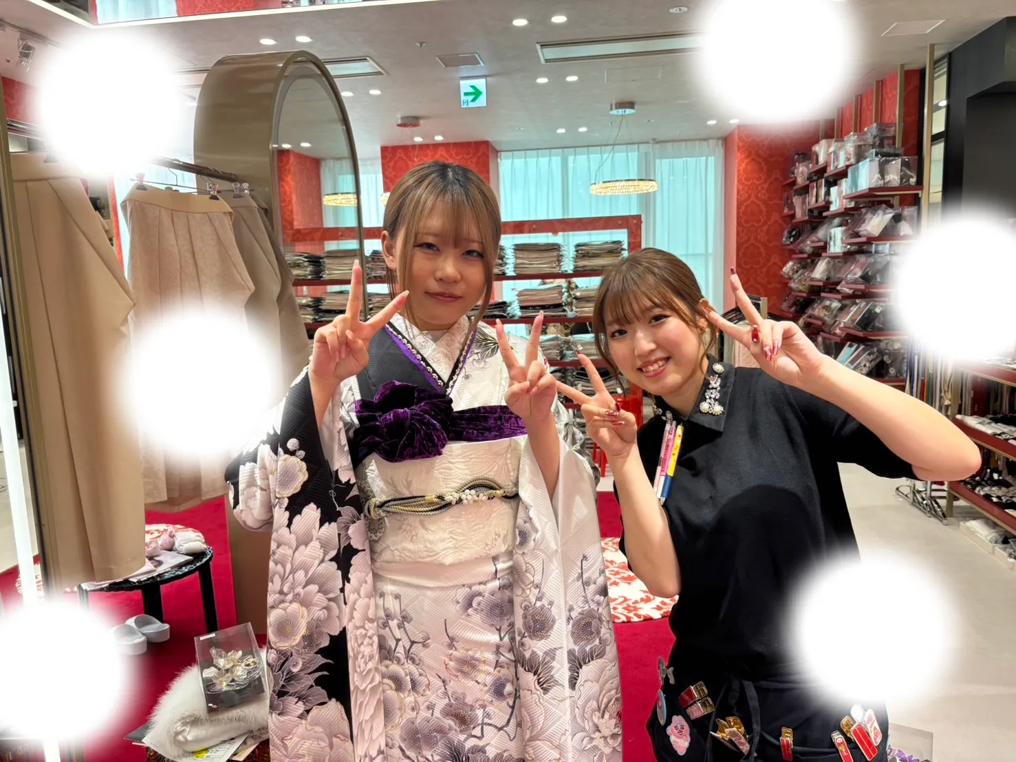 成人式　前撮り　梅田　袴　くすみカラー　かわいい　イマドキ　淡色　古典　タカゼン　撮影