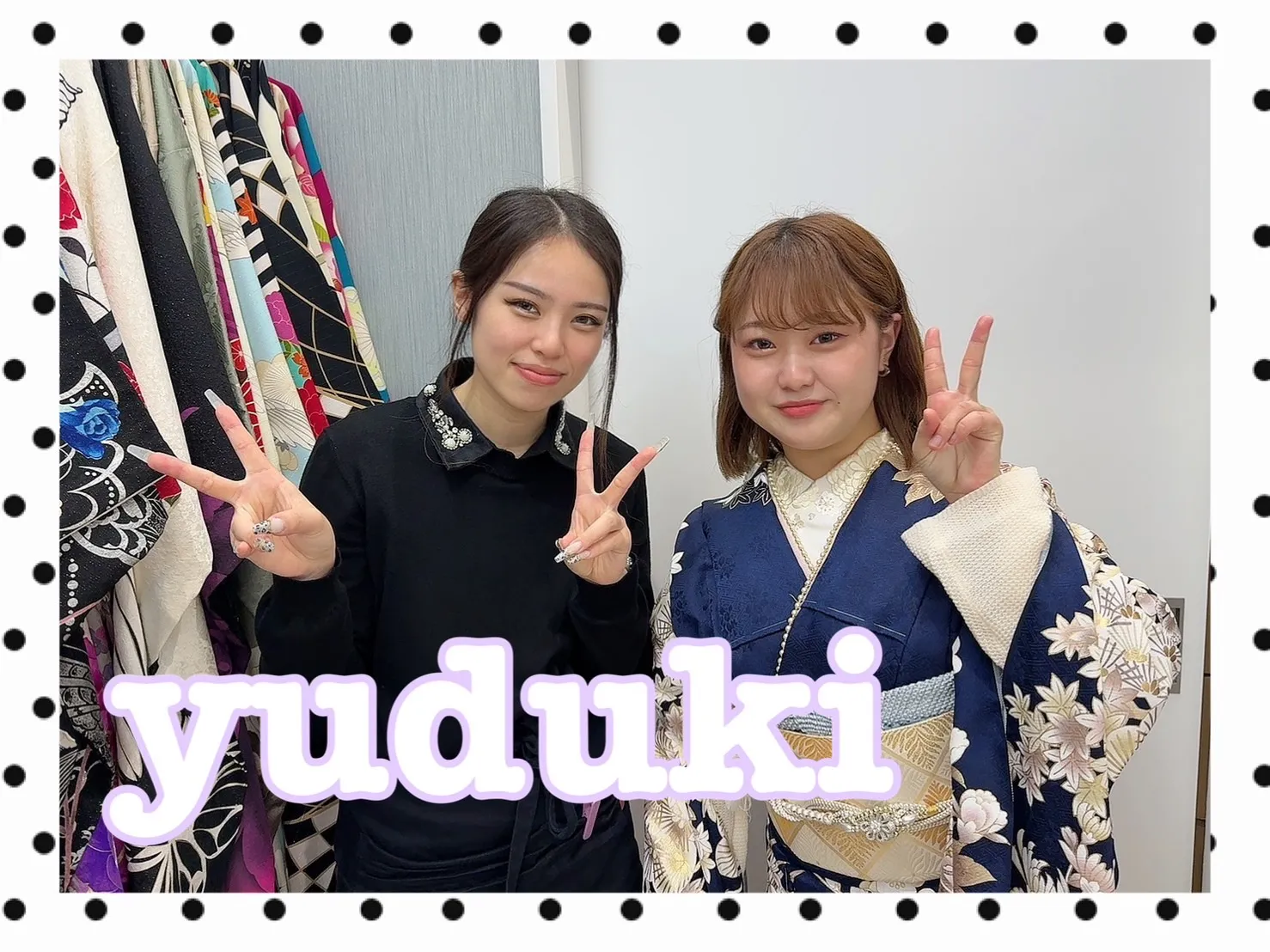 【TAKAZEN橿原店】9日♡太子町からお越しの綺麗×お洒落な紺色古典柄お振袖姫ちゃん♡