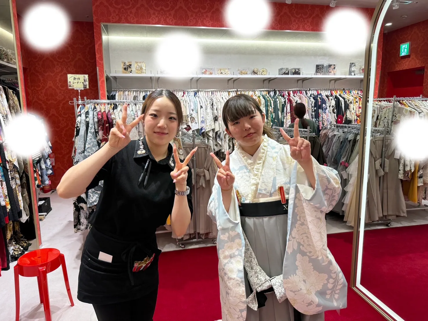 成人式　前撮り　梅田　くすみ　水色
