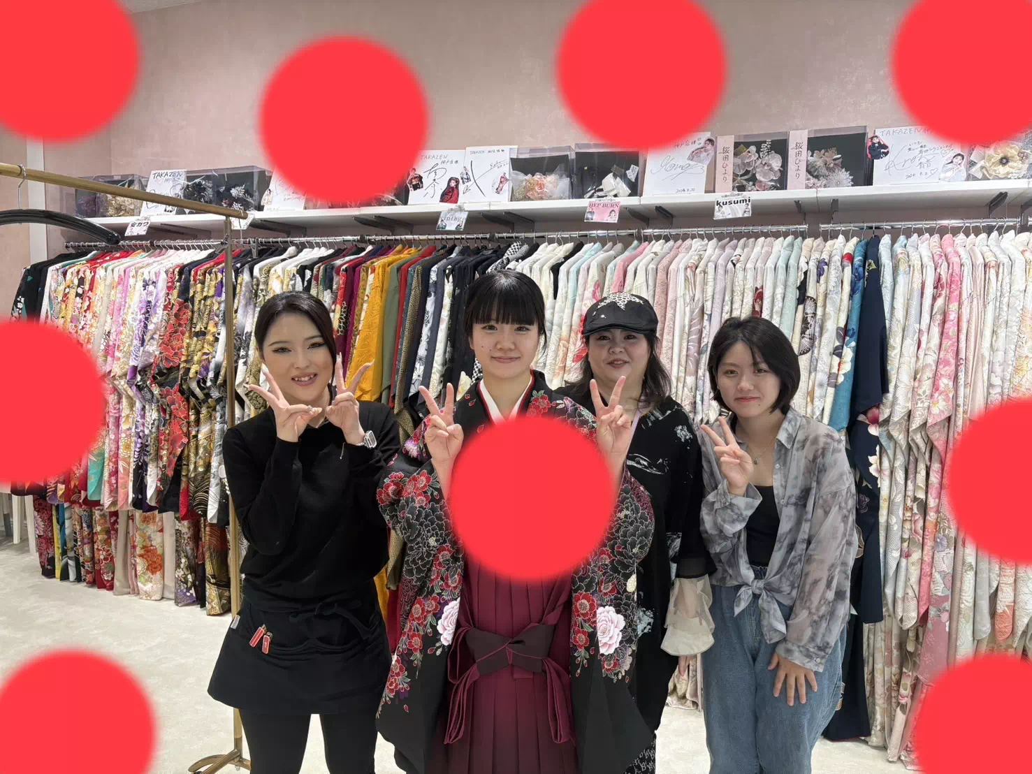 TAKAZEN神戸店 前撮り撮影会 イマドキ カワイイ コディネート 振袖 レンタル 袴