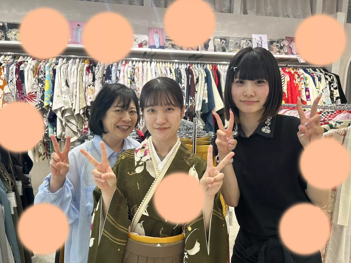 TAKAZEN神戸旧居留地店　前撮り撮影会　イマドキ　カワイイ　コディネート　振袖　レンタル　袴　