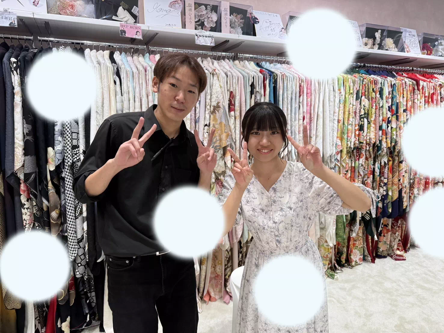 TAKAZEN神戸旧居留地店　前撮り撮影会　イマドキ　カワイイ　コディネート　振袖　レンタル　袴　