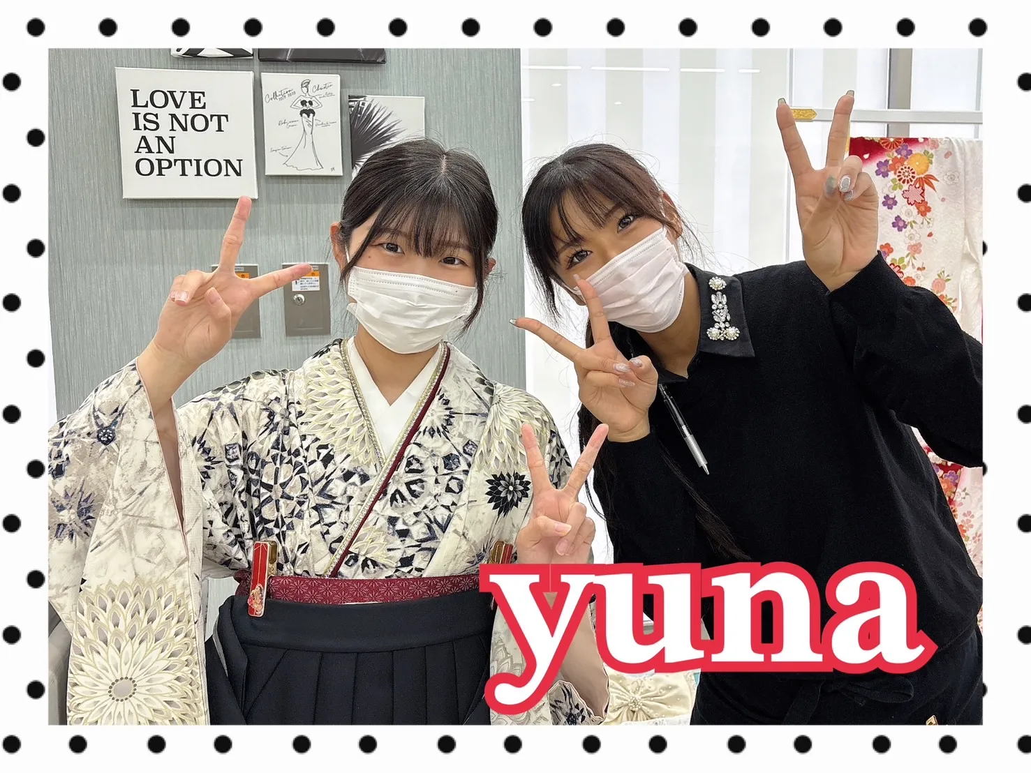 【TAKAZEN橿原店】20日♡香芝市からお越しの2026年卒業 中村里砂ちゃんブランドのシックなカッコいい卒業袴姫ちゃん♡